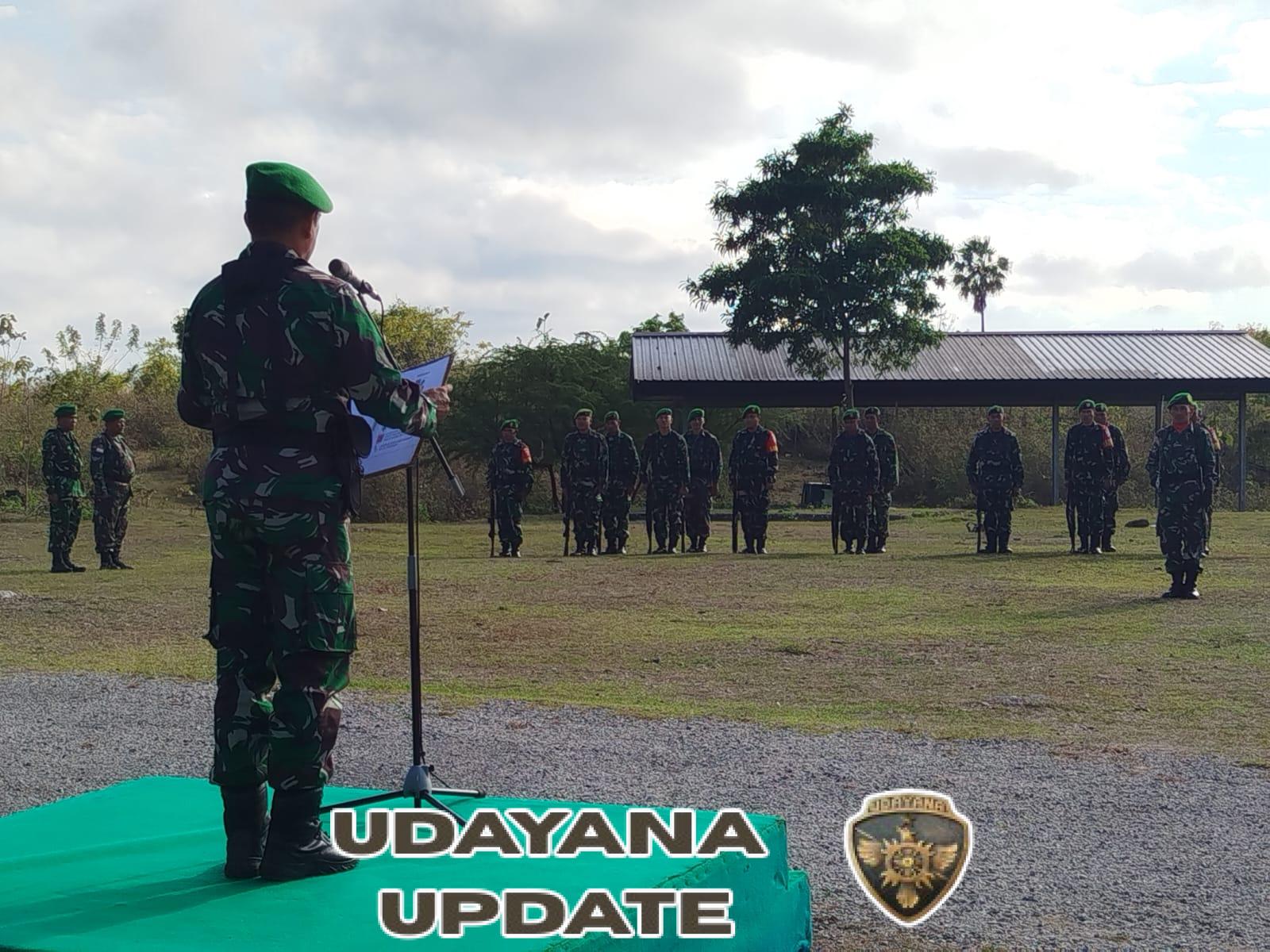 Pasiter Kodim 1627/Rote Ndao Pimpin Upacara Bendera Senin