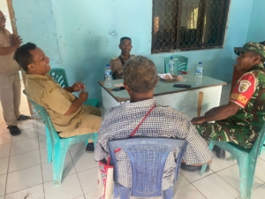 Sertu Denis Fernandes Laksanakan Pamwil dan Komsos di Wilayah Binaan