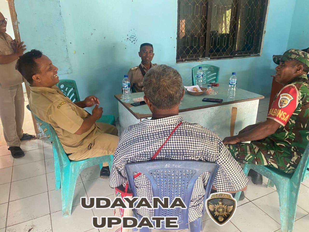 Sertu Denis Fernandes Laksanakan Pamwil dan Komsos di Wilayah Binaan