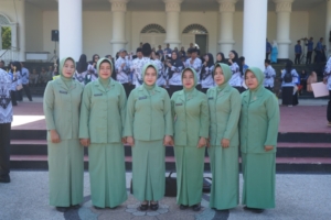 Ketua Persit KCK XLIV/KSB Hadiri Upacara Syukur ke-9 Bersama Forkopimda Sumbawa Barat