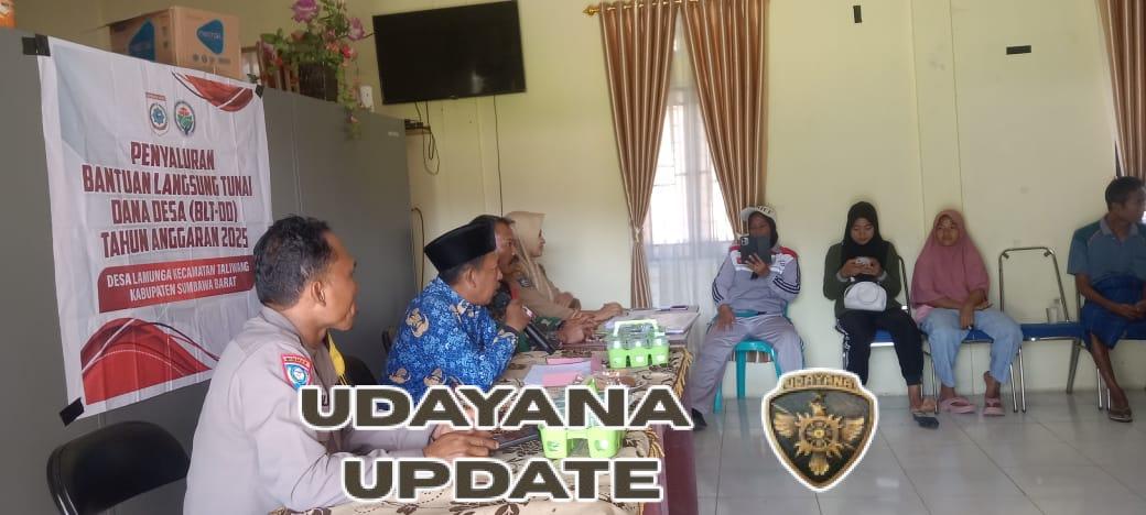 Babinsa Desa Lamunga Dampingi Penyaluran BLT-DD Triwulan III Tahun 2025