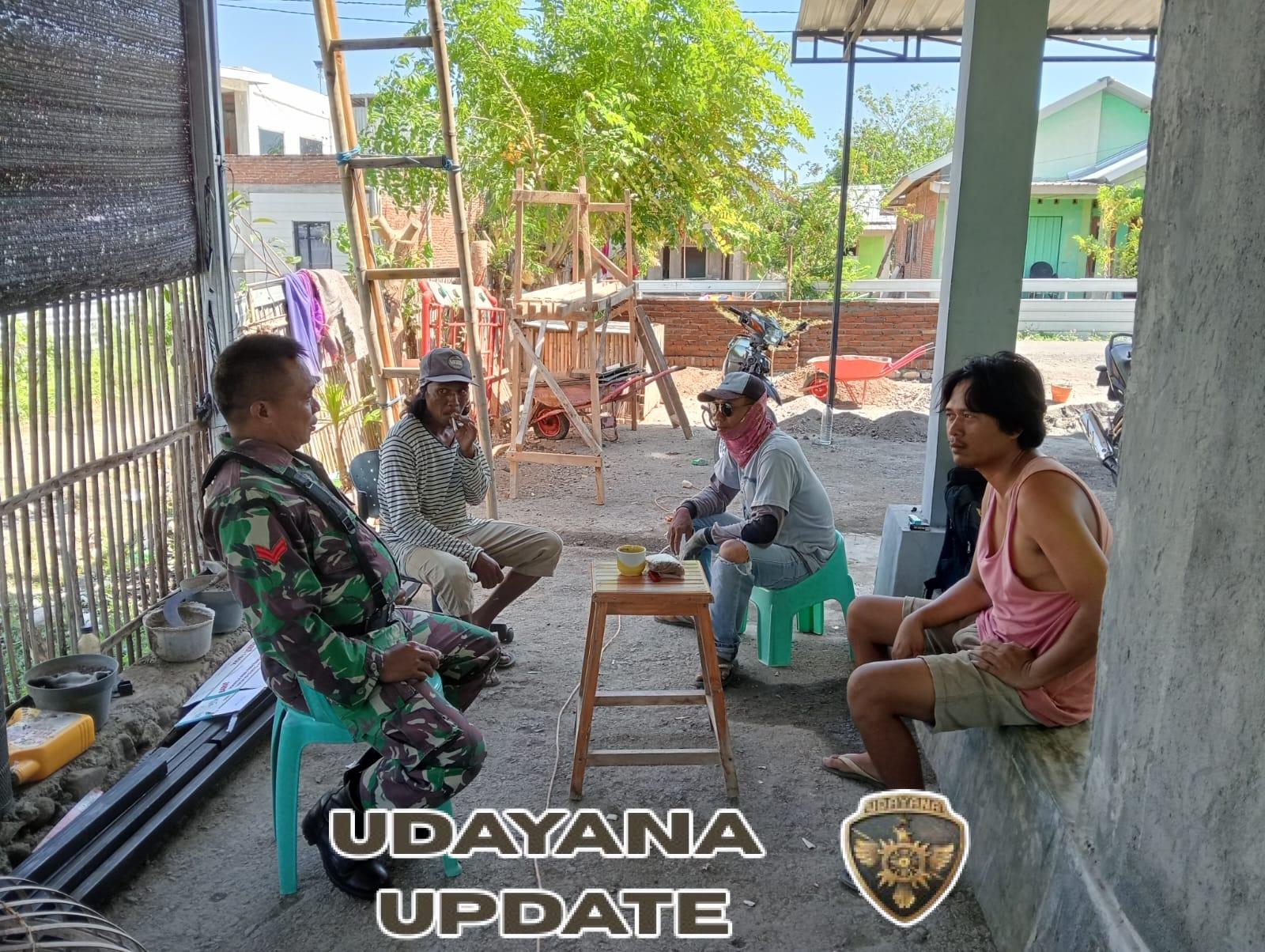 Babinsa Desa Tambak Sari Ajak Warga Jaga Kamtibmas Lewat Komsos