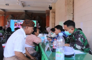 Dandim 1611/Badung: TNI Hadir Bukan Hanya Jaga Keamanan, tapi Juga Sehatkan Rakyat