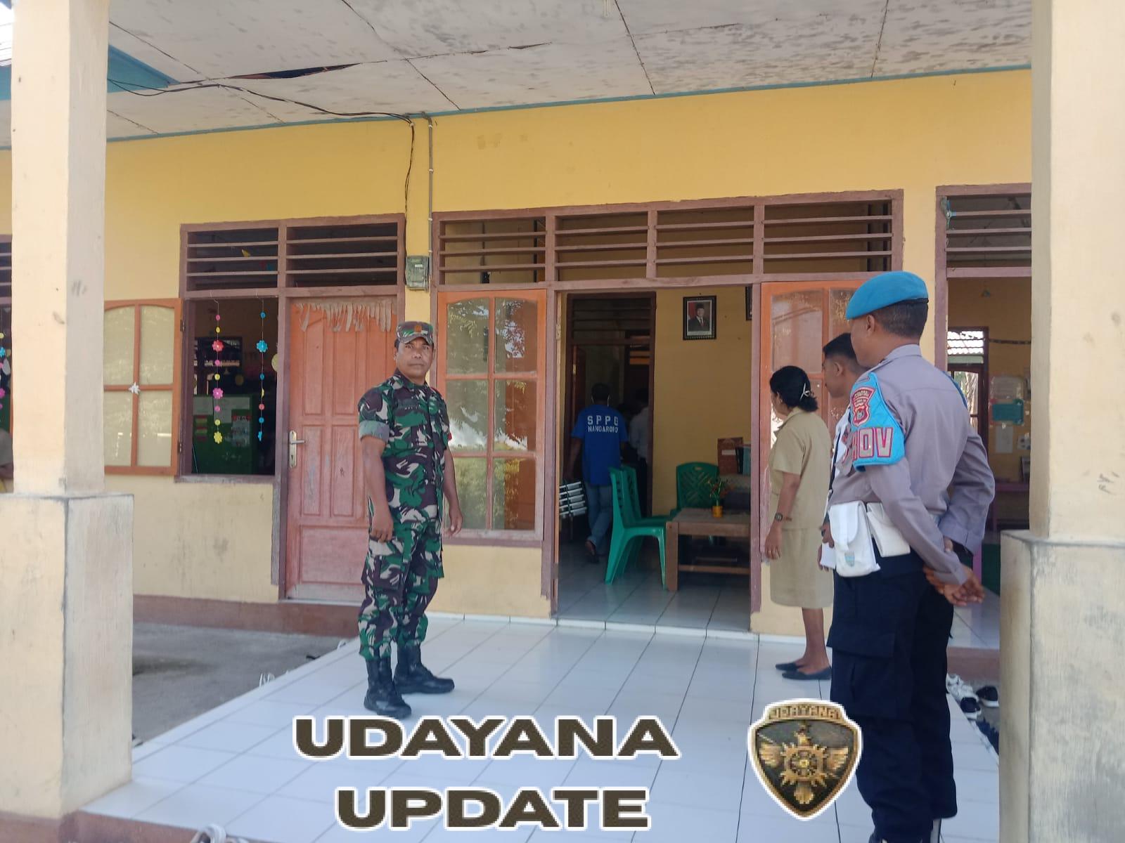 Koramil 03/Boawae Dampingi Launching Perdana Makan Siang Gratis untuk 1.491 Siswa