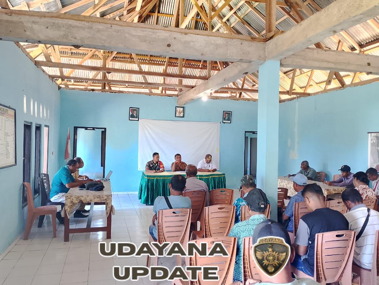 Babinsa Mauponggo Hadiri Pembentukan Pos Bantuan Hukum Desa Lokalaba