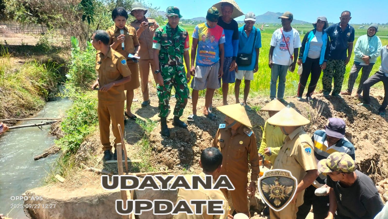 Babinsa Aesesa Hadiri Launching Optimasi Lahan Non Rawa untuk Swasembada Pangan