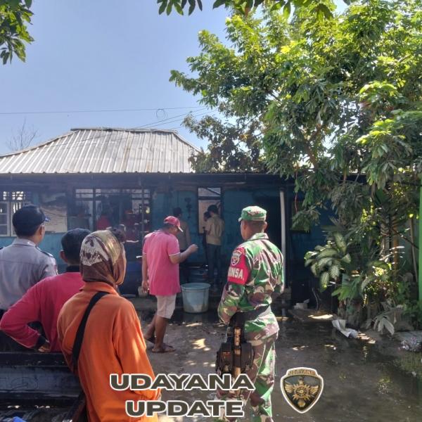 Babinsa Koramil 1607-06/Lape Lopok Sigap Bantu Evakuasi Pasca Kebakaran Panti Asuhan Al Mizan