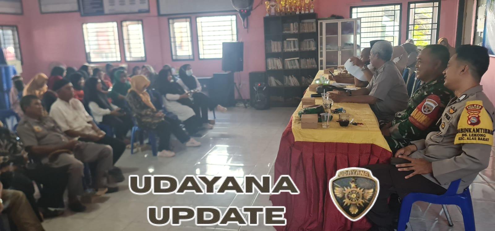 Babinsa Koramil 1607-04/Alas Hadiri Musrenbangdes Desa Lekong Kecamatan Alas Barat