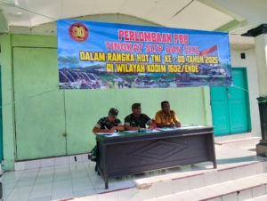 Kodim 1602/Ende Gelar LKBB, Tumbuhkan Disiplin dan Nasionalisme di Kalangan Pelajar