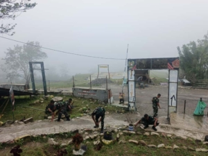Satgas Yonif 741/GN Laksanakan Pembersihan Pangkalan, Siap Sambut Satgas Pengganti di Perbatasan