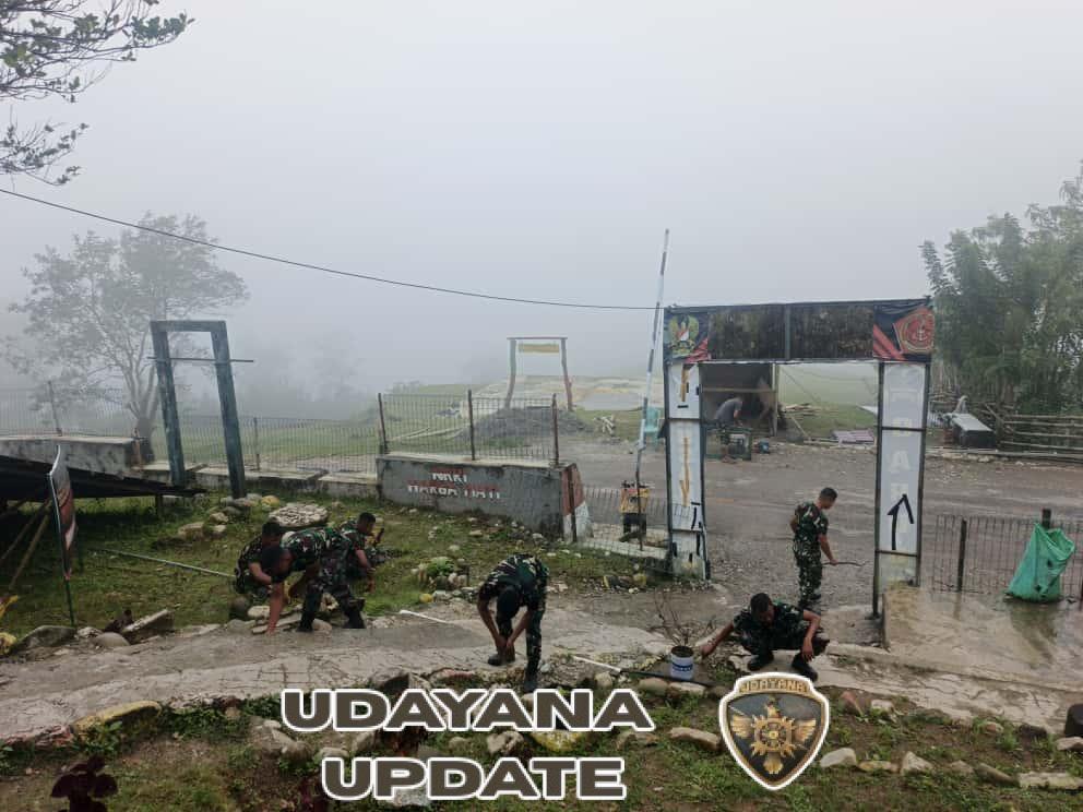 Satgas Yonif 741/GN Laksanakan Pembersihan Pangkalan, Siap Sambut Satgas Pengganti di Perbatasan