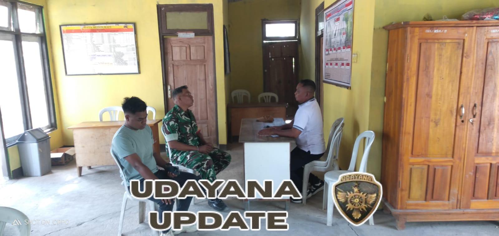 Babinsa Koramil 1627/02 Pantai Baru Monitoring dan Komsos di Desa Sonimanu