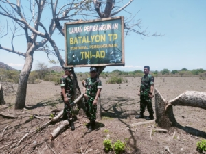 Kasdam IX/Udayana Tinjau Marshaling Area Yon TP 875 di Dompu