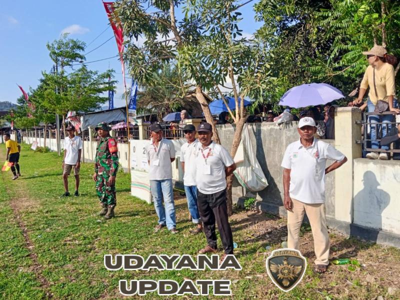 Babinsa Desa Belo Kawal Kelancaran Open Turnamen Kades Cup I Tahun 2025