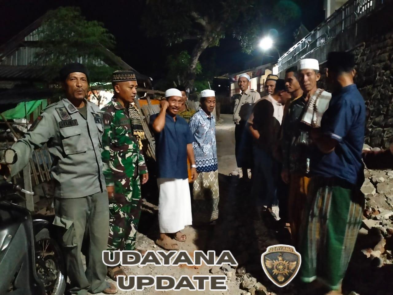 Babinsa Koramil 1608-05/Donggo Bersinergi dengan Tokoh Masyarakat dan Pol PP Amankan Wilayah