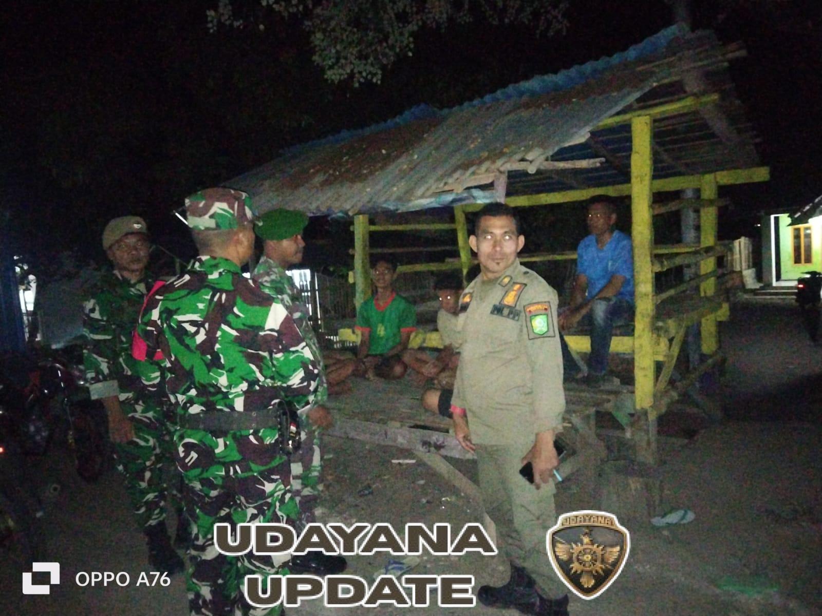 Koramil 1608-02/Bolo Gelar Siskamling Serentak untuk Cegah Kriminalitas di Kecamatan Bolo