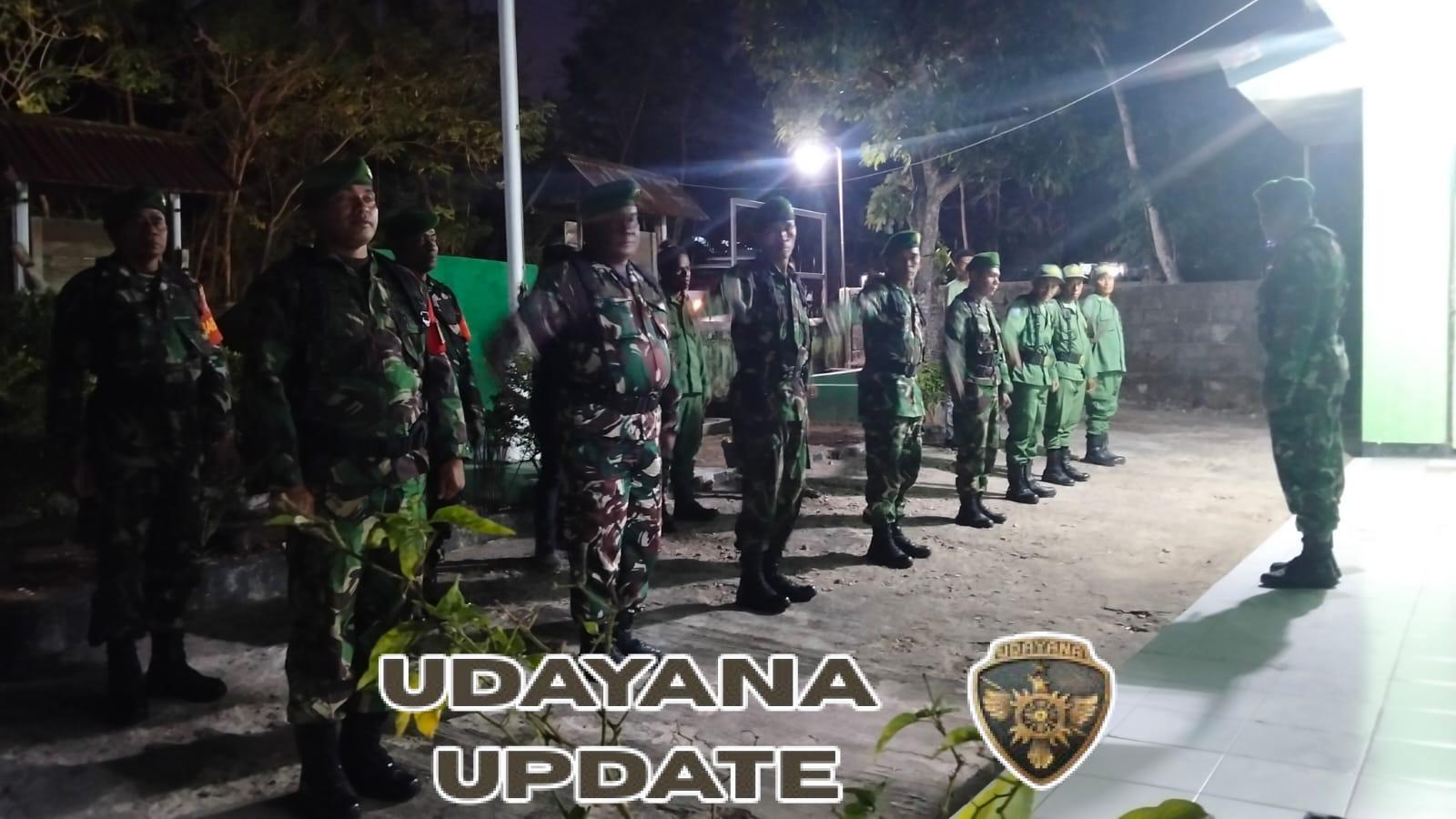 Danramil Batakte Pimpin Patroli Siskamling Jaga Kamtibmas Wilayah