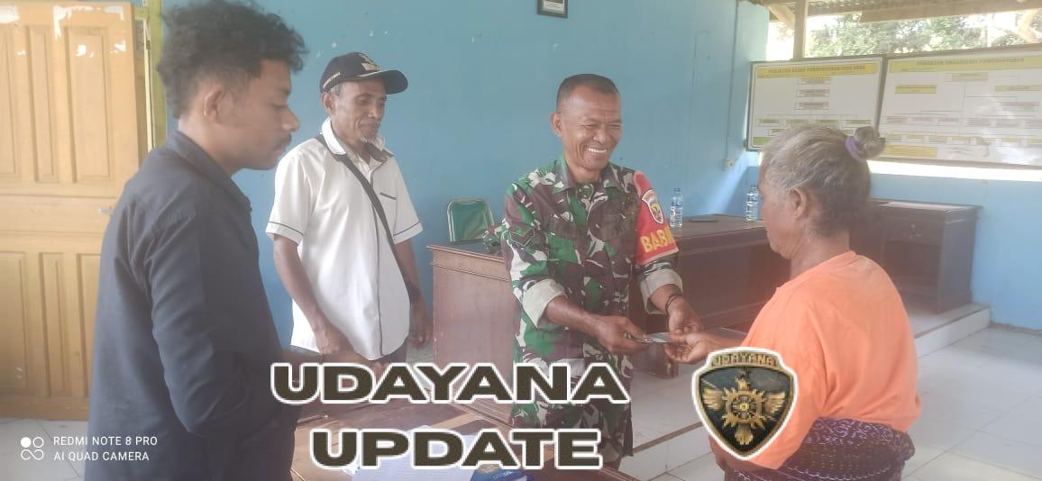 Babinsa Kotabaru Hadiri Penyaluran BLT Dana Desa Tahap I di Hangalande