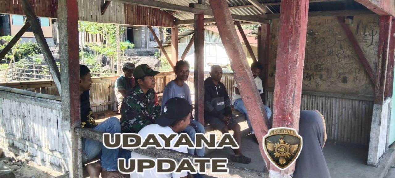 Babinsa Wolowaru Laksanakan Komsos dan Pamwil di Desa Wolosambi, Wujudkan Keamanan Wilayah