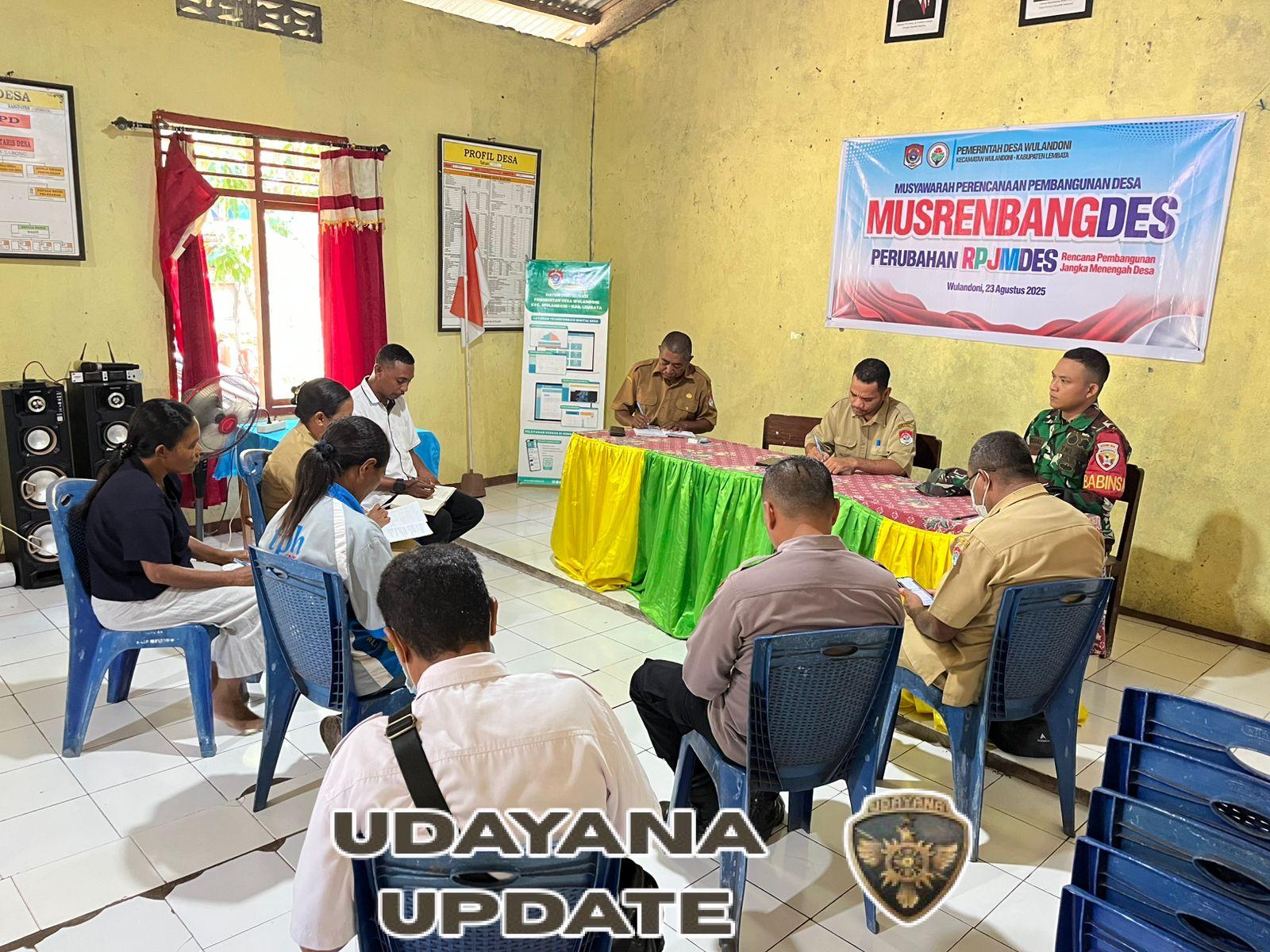 Babinsa Koramil 1624-07 Hadiri Lokakarya Stunting di Kecamatan Wulandoni