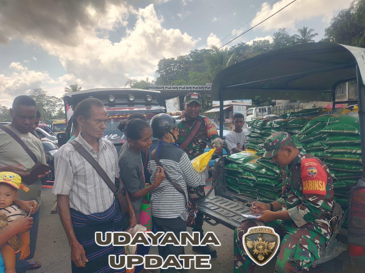 Koramil 1625-03/Boawae Gelar Gerakan Pangan Murah di Pasar Rabu Natanage