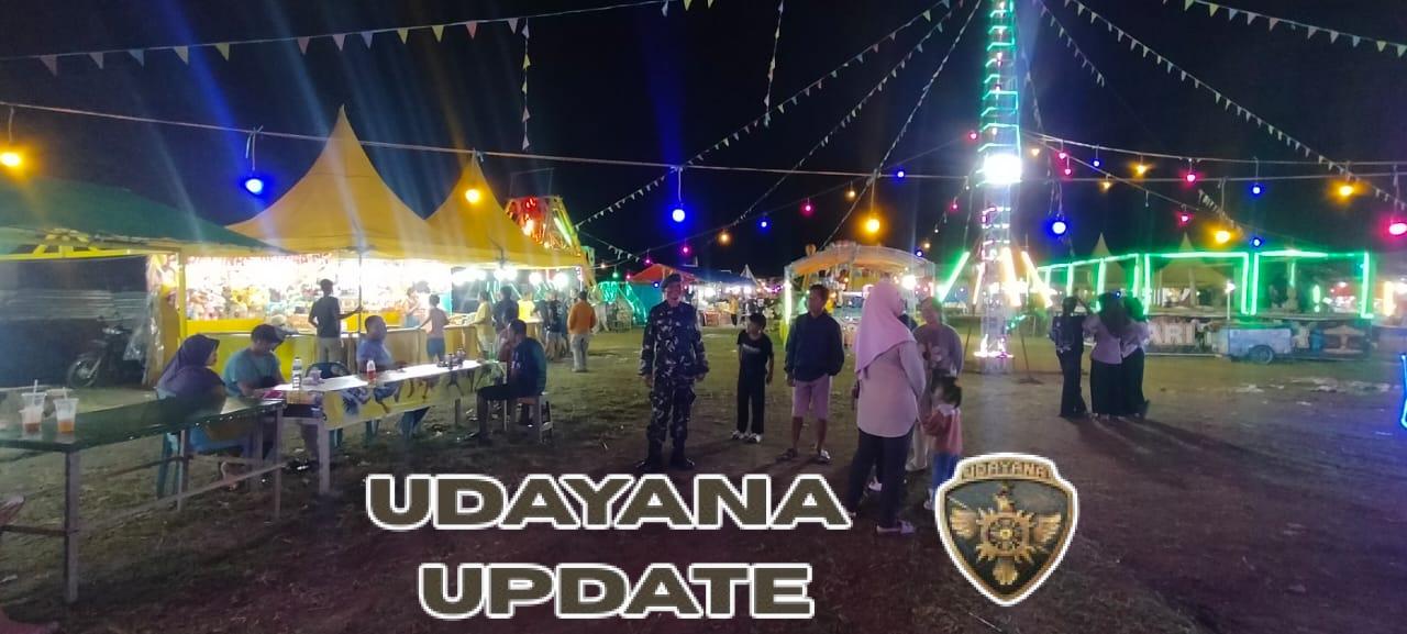 Jaga Situasi Kondusif, Babinsa Seteluk Laksanakan Patroli Malam Bersama Warga