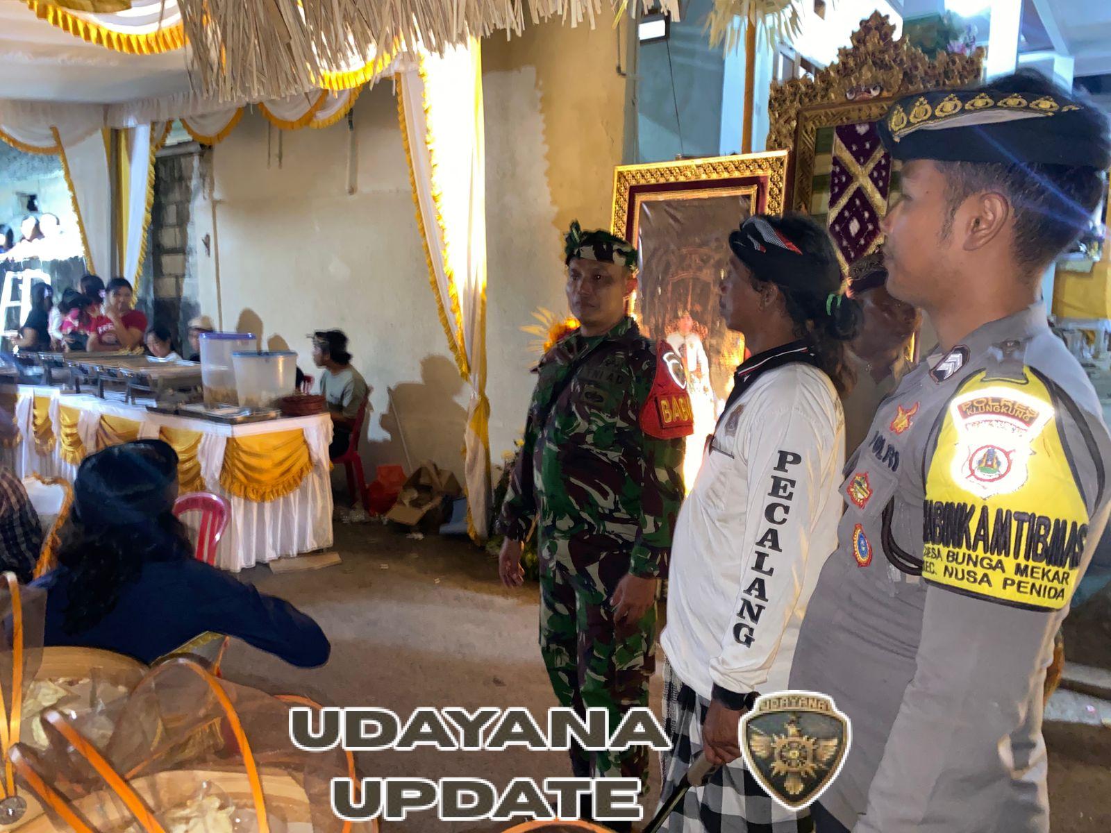 Hiburan Joged Di Acara Pernikahan Warga Jadi Sasaran Patroli Babinsa Bunga Mekar Bersama Bhabinkamtibmas Dan Pecalang