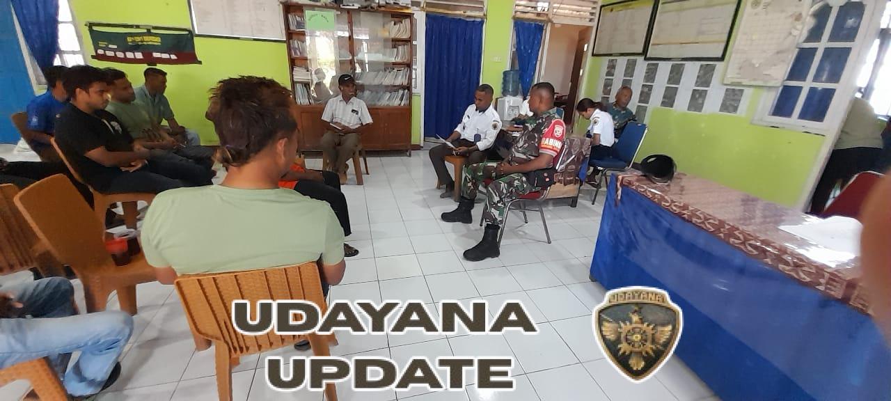 Komsos Babinsa Bioba Baru Bahas Isu Penebangan Jati