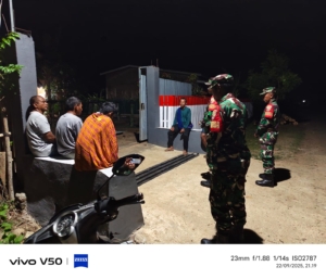 Serma Abdullah Pimpin Patroli Cegah Pergaulan Bebas dan Penyalahgunaan Narkoba