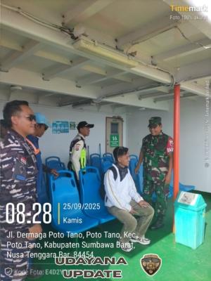 Serda Beni Eka S Laksanakan Pengamanan di Pelabuhan Poto Tano