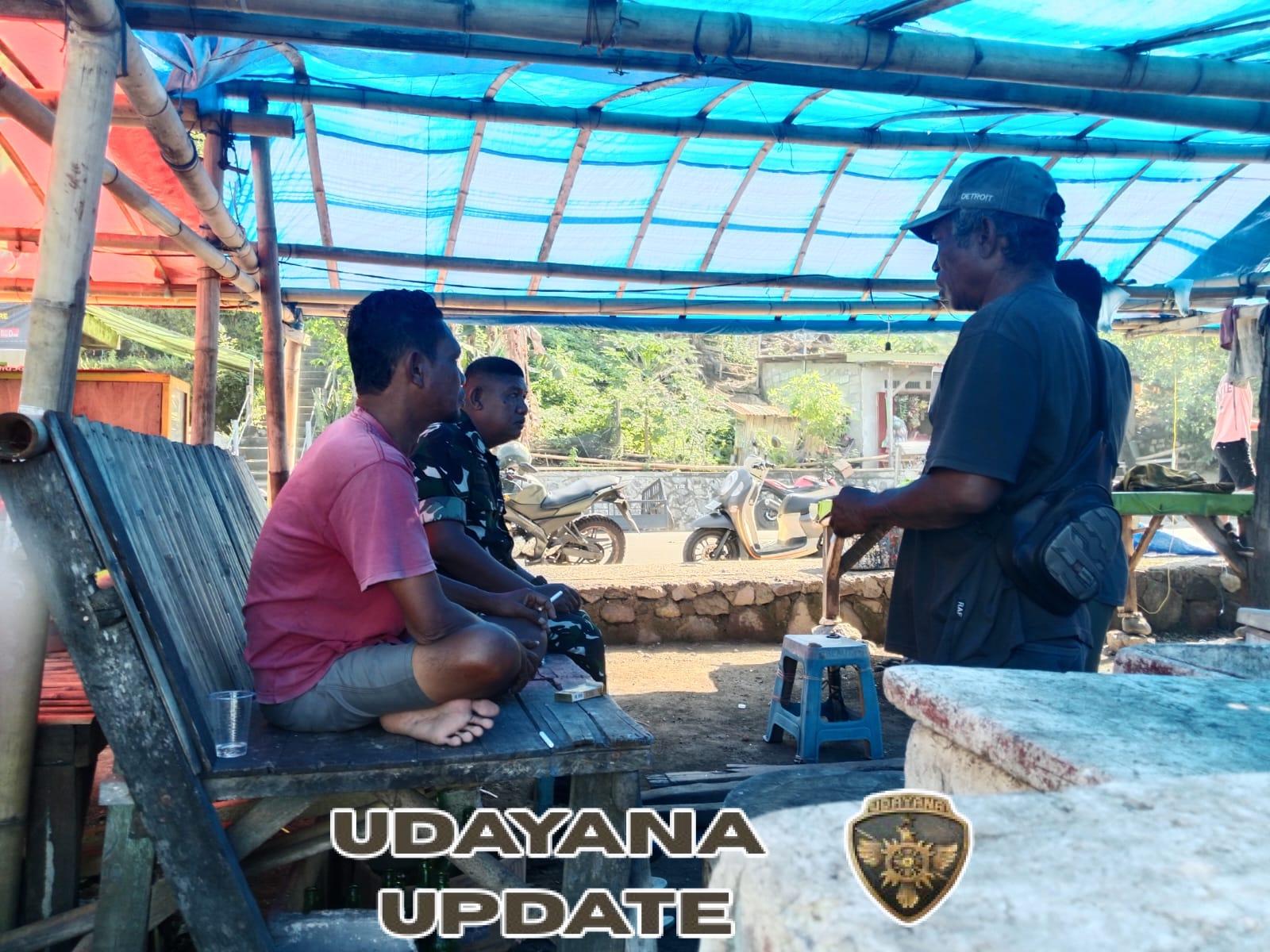 Babinsa Koramil 1602-01/Ende Laksanakan Komsos dan Pamwil di Lingkungan Ndao