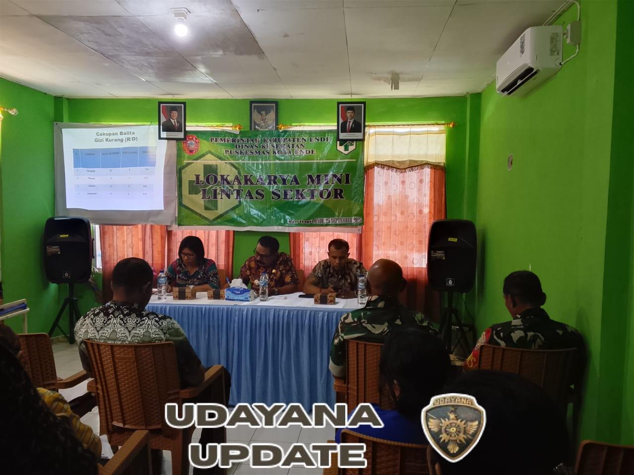 Sinergi Lintas Sektor, Babinsa Hadiri Lokakarya Mini di Puskesmas Kota Ende