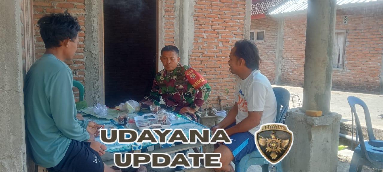 Lewat Komsos, Babinsa Lamusung Ingatkan Warga Waspada Dampak Musim Hujan