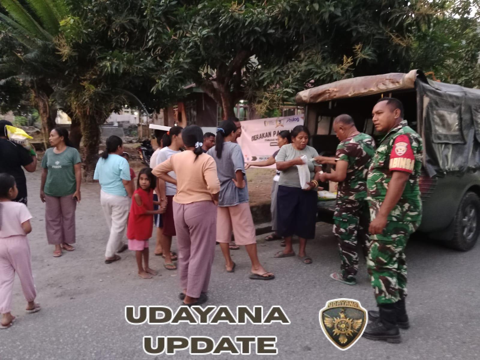 Kodim 1602/Ende Salurkan 112 Ton Beras Lewat Gerakan Pangan Murah