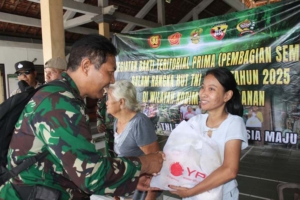 Bakti Teritorial Kodim Tabanan: Ribuan Paket Sembako Dibagikan Kepada Masyarakat