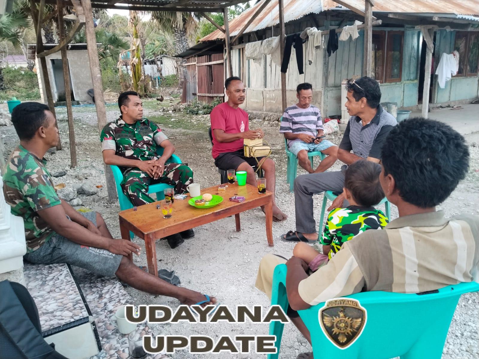 Babinsa Kuli Aisele Fasilitasi Penyelesaian Masalah Pemotongan Tali Pandaran Perahu