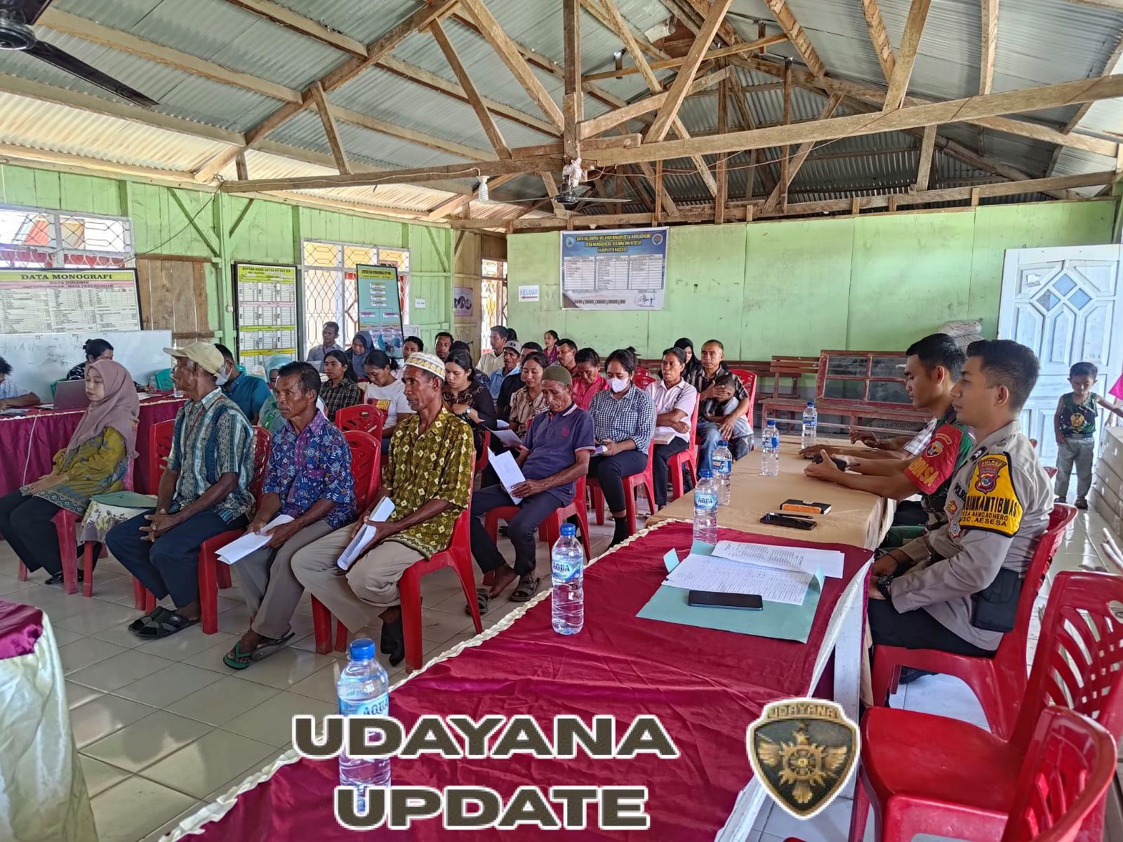 Babinsa Aesesa Hadiri Rapat Perubahan RKPDes dan APBDes Tahun 2025