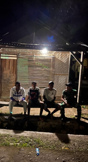 Babinsa Posramil Nangaroro Gelar Patroli dan Pemantauan Siskamling di Wilayah Kota 1