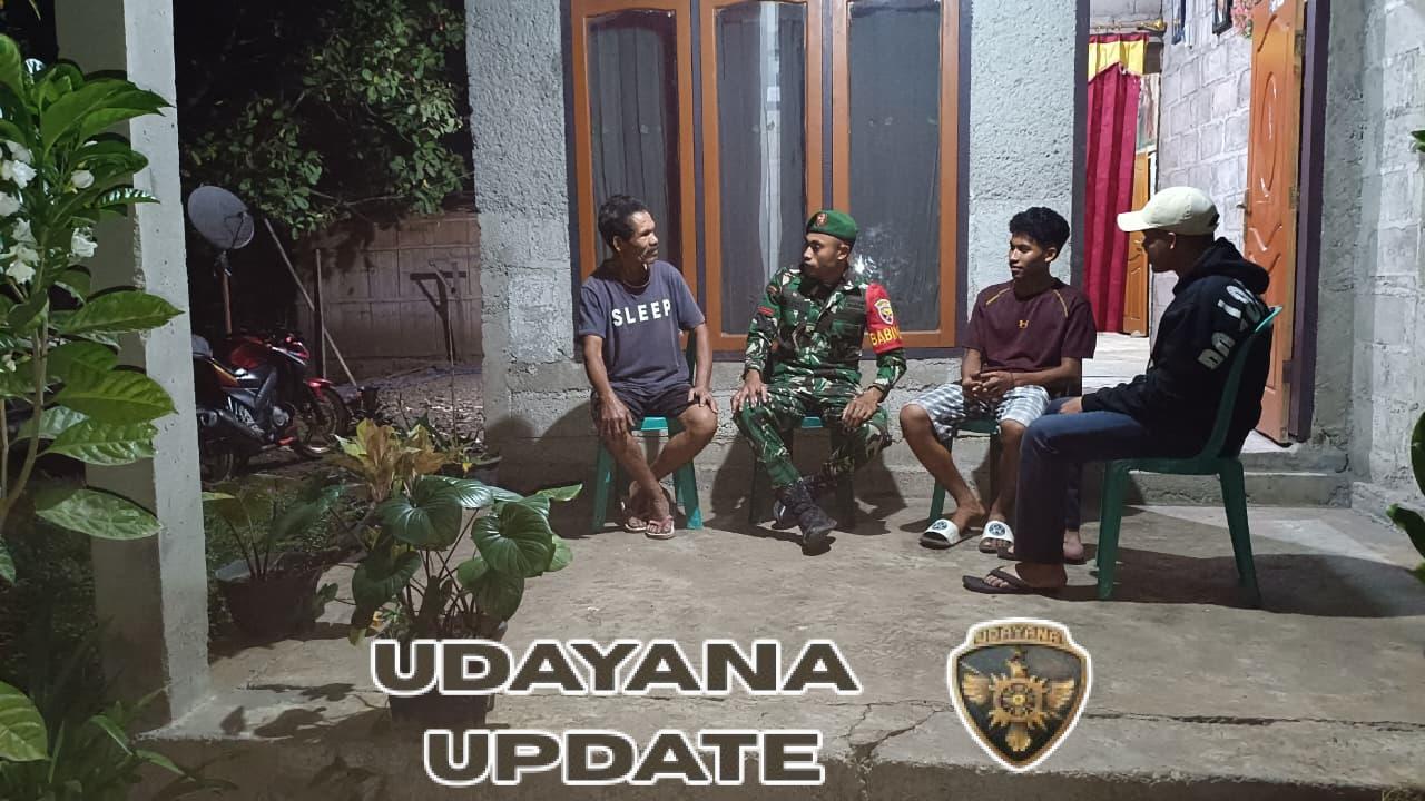 Babinsa Boawae Gelar Patroli Malam dan Pemantauan Anak Muda di Kelurahan Olakile