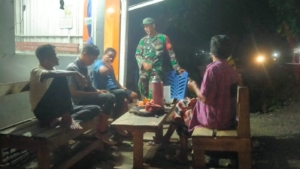 ‎Patroli Malam Koramil 1607-09/Utan Rhee, Bukti TNI Selalu Bersama Rakyat