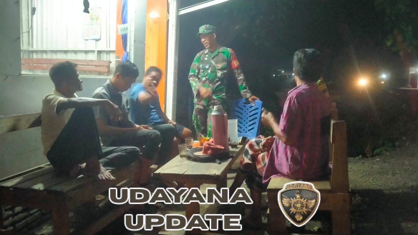 ‎Patroli Malam Koramil 1607-09/Utan Rhee, Bukti TNI Selalu Bersama Rakyat