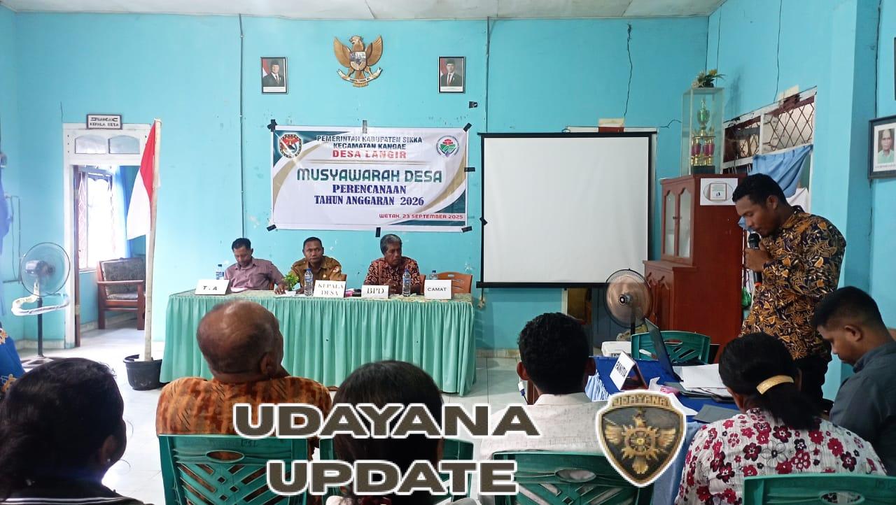 Pratu Maximus Liseng Dampingi Musdes Langir, TNI Siap Kawal Aspirasi Masyarakat