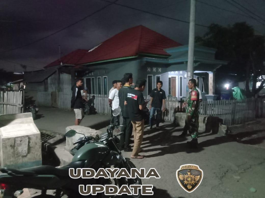 Babinsa Dompu Gelar Patroli Ronda Malam di Serakapi