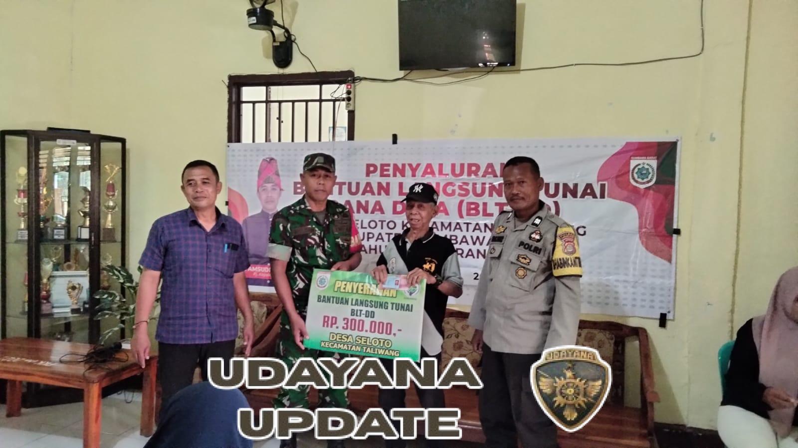 Sinergi Babinsa dan Pemerintah Desa Seloto Wujudkan Penyaluran BLT-DD Aman dan Tertib