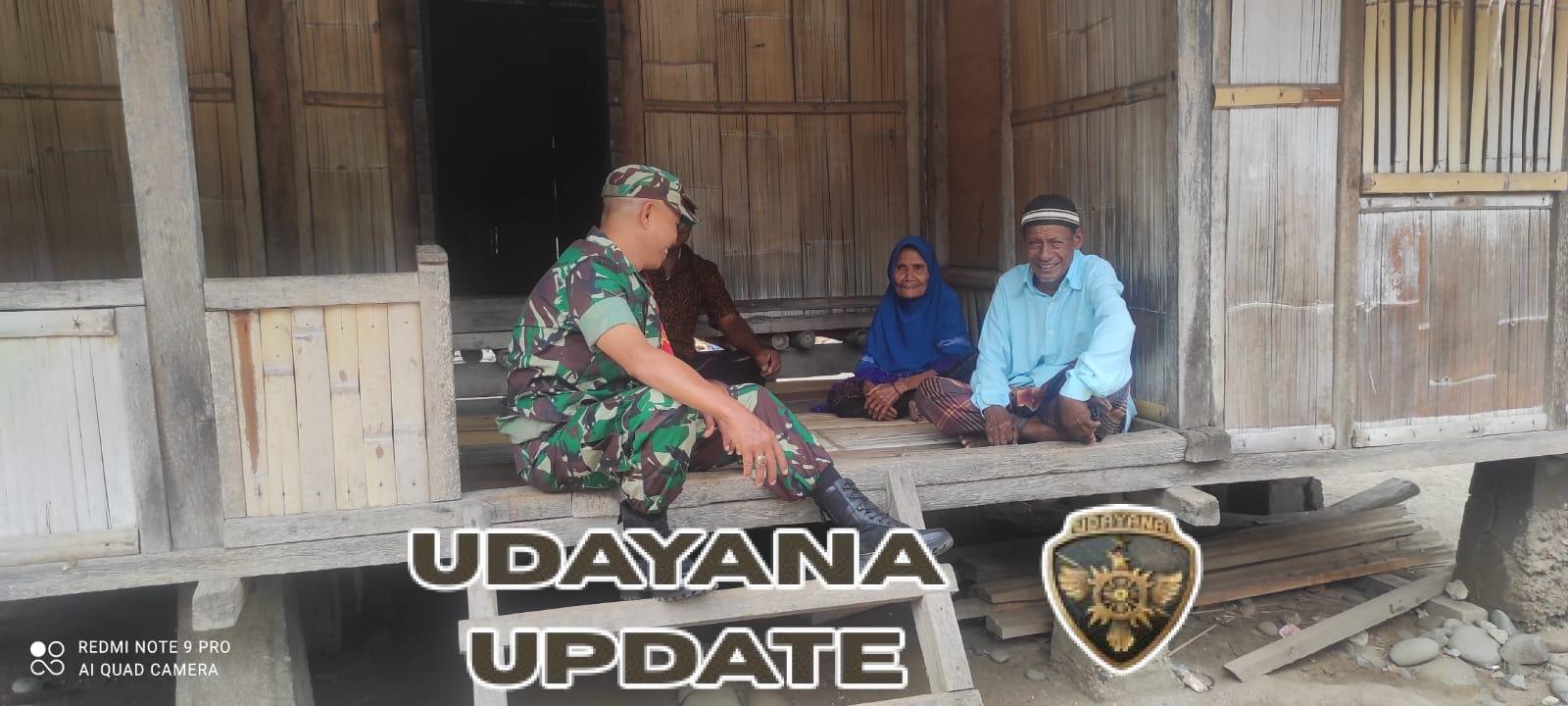 Babinsa Koramil 1602-02/Wolowaru Jalin Kedekatan dengan Warga Dusun Hubakua Lewat Komsos dan Pamwil