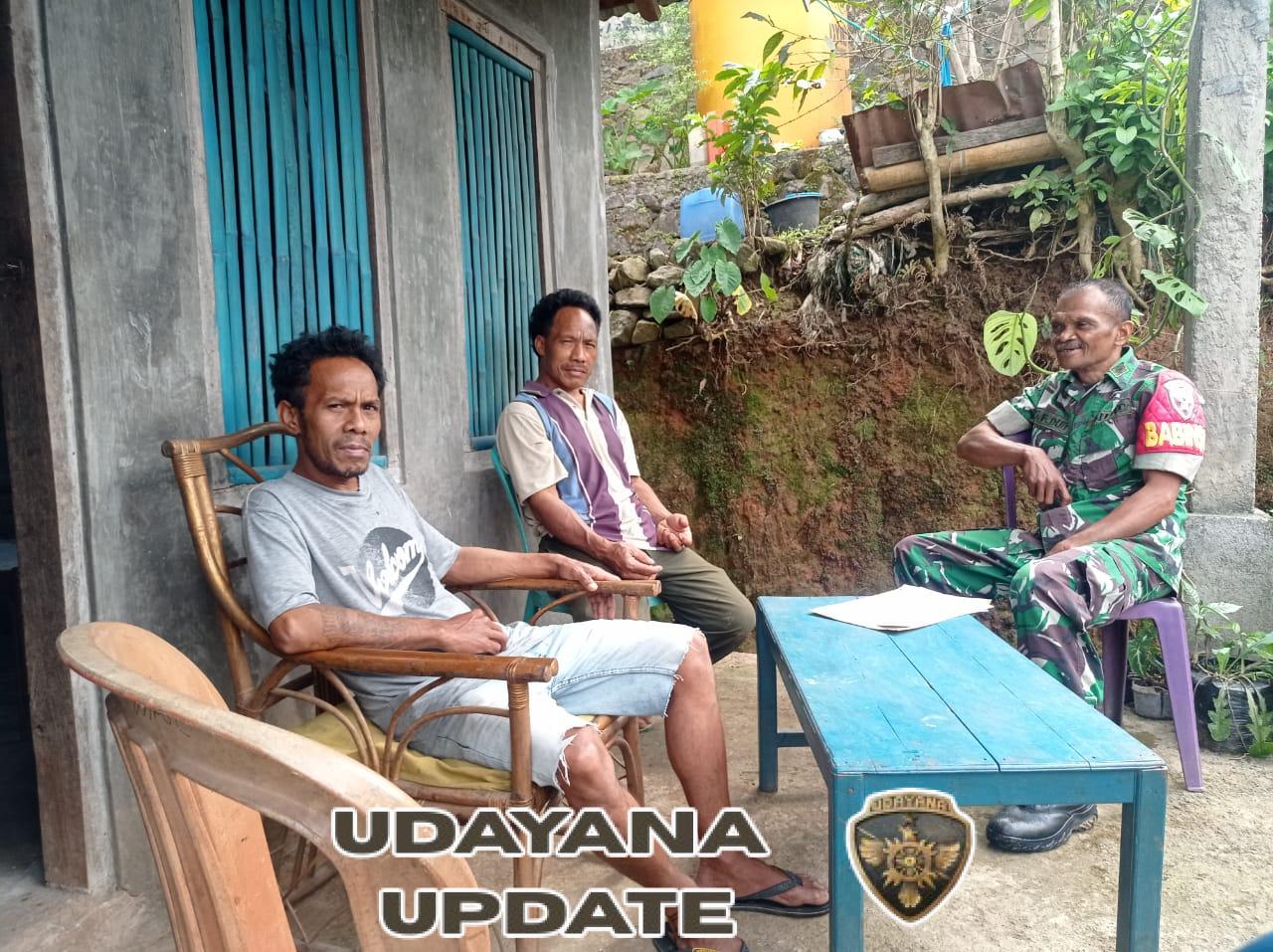 Babinsa Koramil Maurole Aktif Laksanakan Komsos dan Pamwil di Desa Kebesani