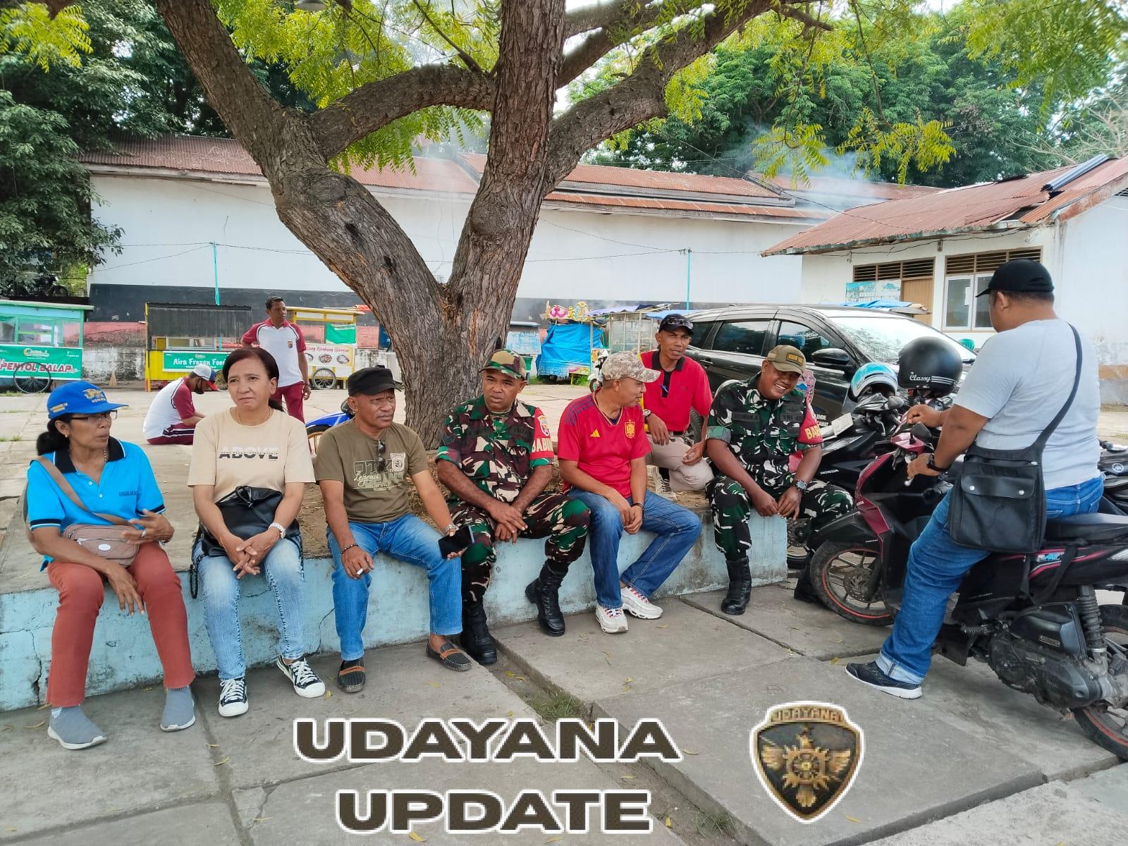 Babinsa Koramil Ende Jalin Sinergi dengan Lurah dan Staf Kecamatan Lewat Komsos