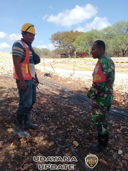 Kodim 1627/Rote Ndao Amankan Pembangunan Kawasan Sentra Industri Garam Nasional