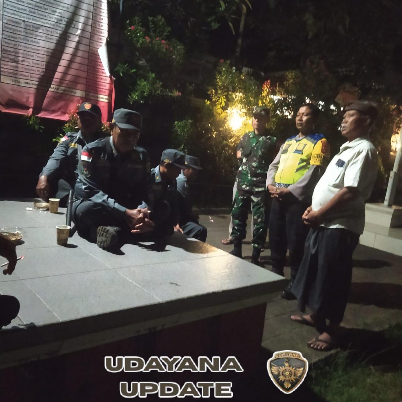 Sinergi Babinsa, Bhabinkamtibmas dan Linmas Jaga Kondusifitas Wilayah Sukawati