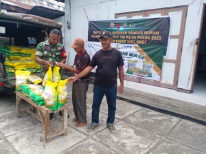 Kodim 1602/Ende Salurkan 118 Ton Beras Murah untuk Ringankan Beban Masyarakat